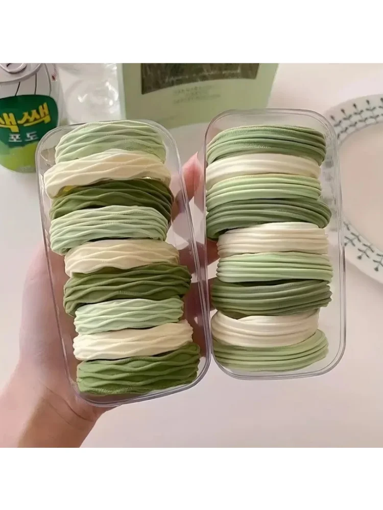 20 szt. Wysokoelastyczne gumki do włosów dla kobiet, minimalistyczne opaski do włosów, miękkie, rozciągliwe gumki do kucyka, codzienne elastyczne akcesoria do włosów. — 2