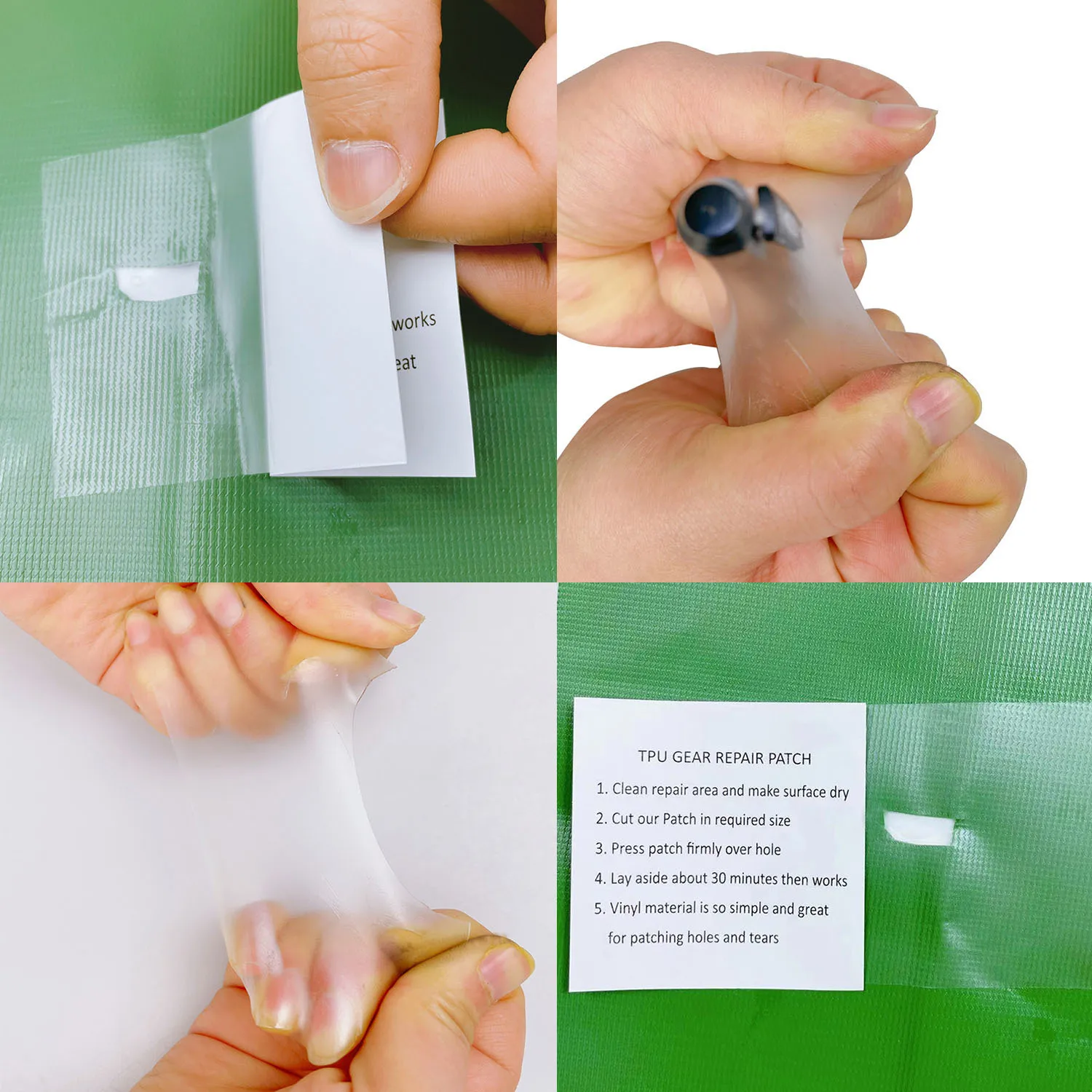 TPU Transparent Repair Patch Waterproof Tape for Tent Raincoat Swimming Ring Inflatable Products Leak Proof Sticker Camp