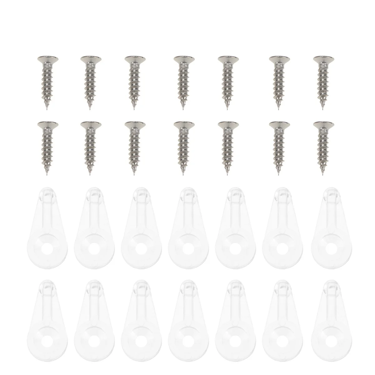 

30 Pcs Mirror Fixing Clip Repair Kit Clips for Door Mounting Glass Holder Metal to Retainer