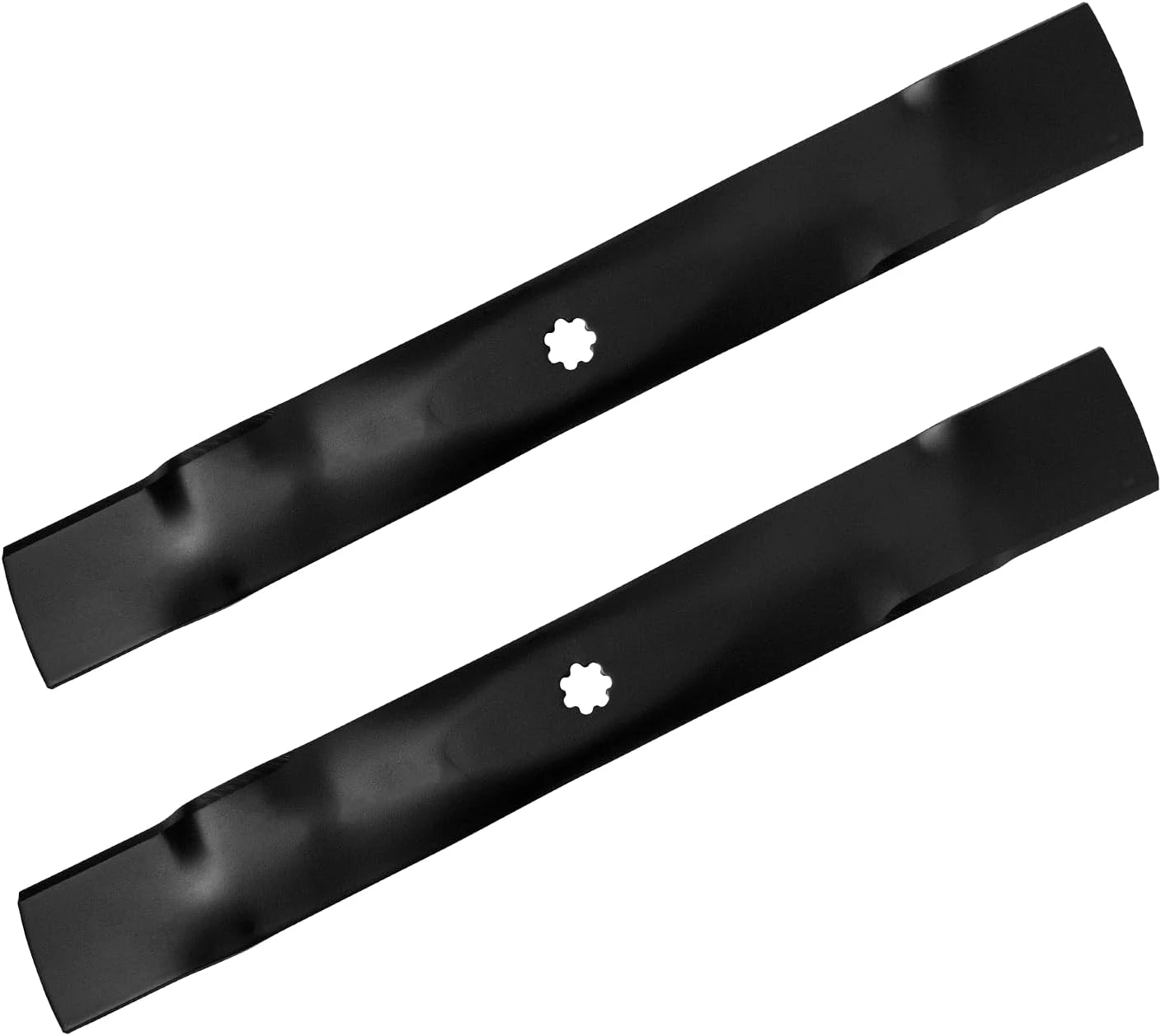 Paquete de 2 cuchillas de repuesto para cortacésped GX22151 para John Deere GY20850 AM137328, se adapta a 105 115 125 135 para cortacésped de cubierta de 42"