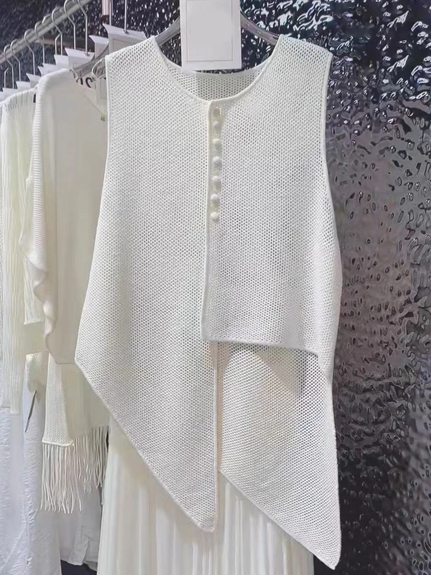 

Faionable Color Lazy Sle Svel Vest round Ne Knitted Open Cardigan Layering Top Casual Women's Clothing