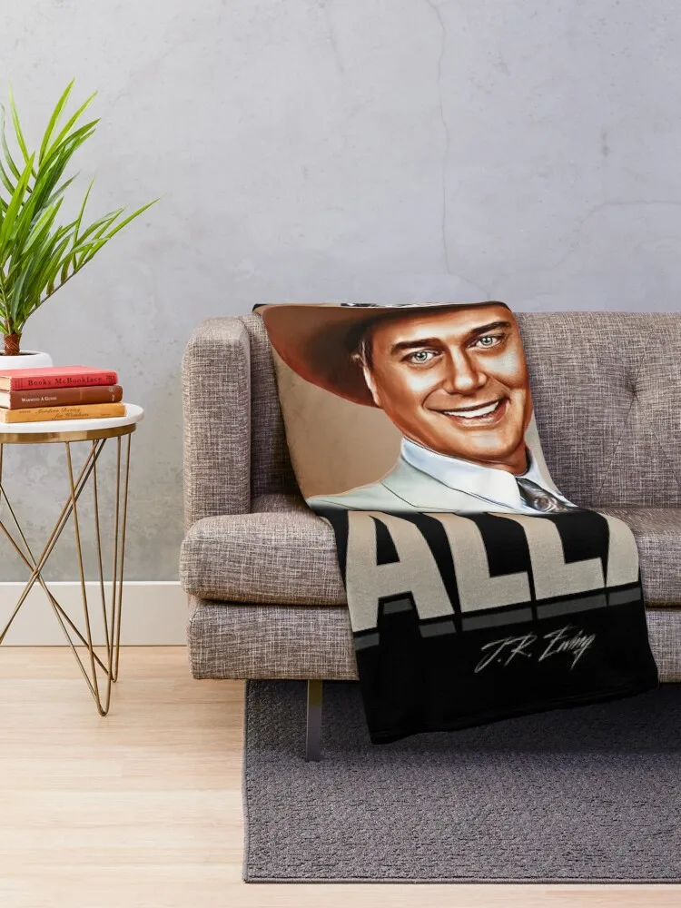 Dallas-J.R. Ewing Throw Blanket Flannel Thin Plush Blankets