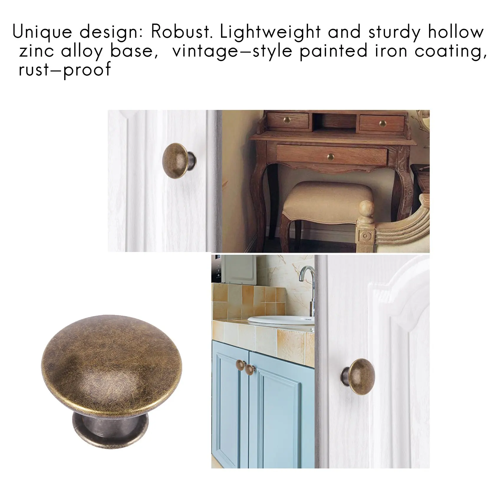 NOCM 25 قطعة مقابض أدراج الباب العتيقة 30 مللي متر مقابض خزانة المطبخ العتيقة ، لخزانة الملابس والخزانة ، برونزية قديمة