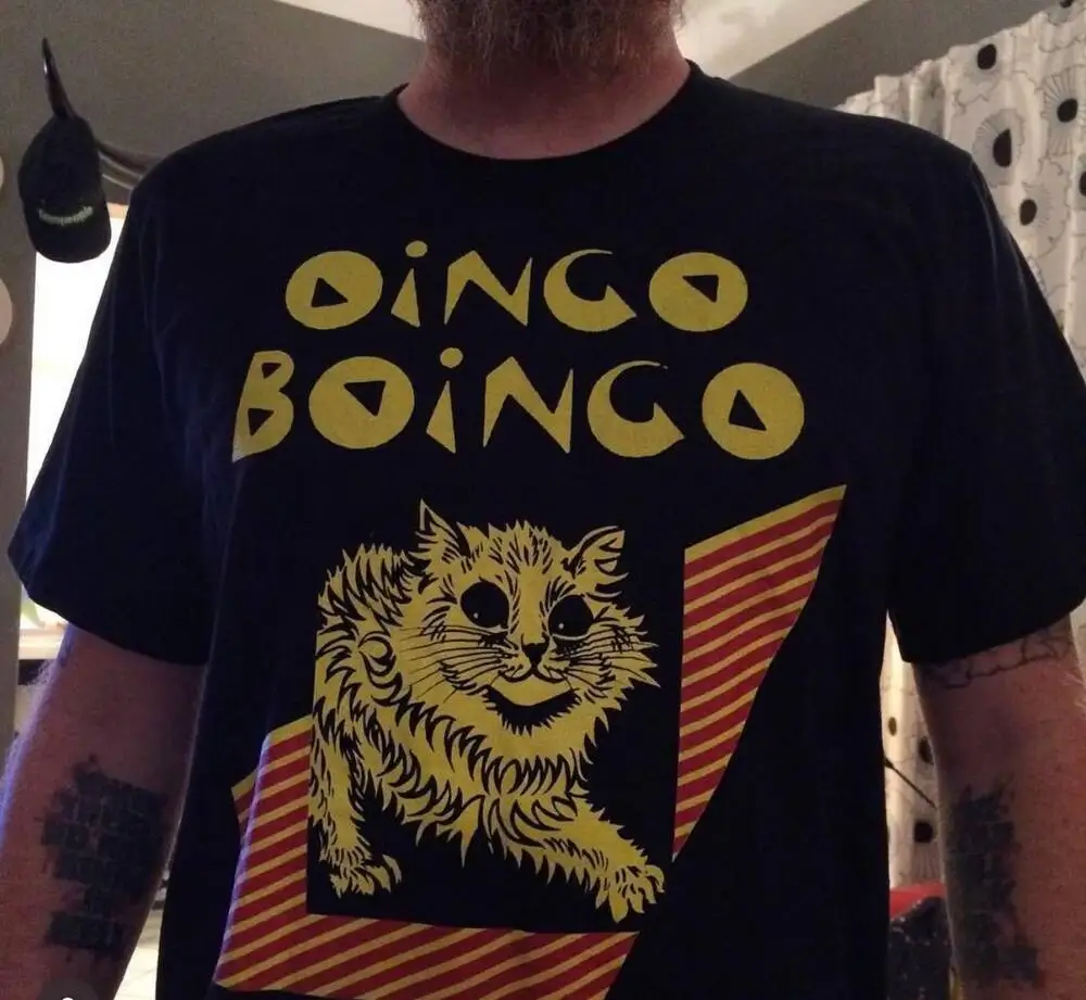 Oingo Boingo Black Short Sleeve Cotton T-shirt Unisex S-5XL VN2233