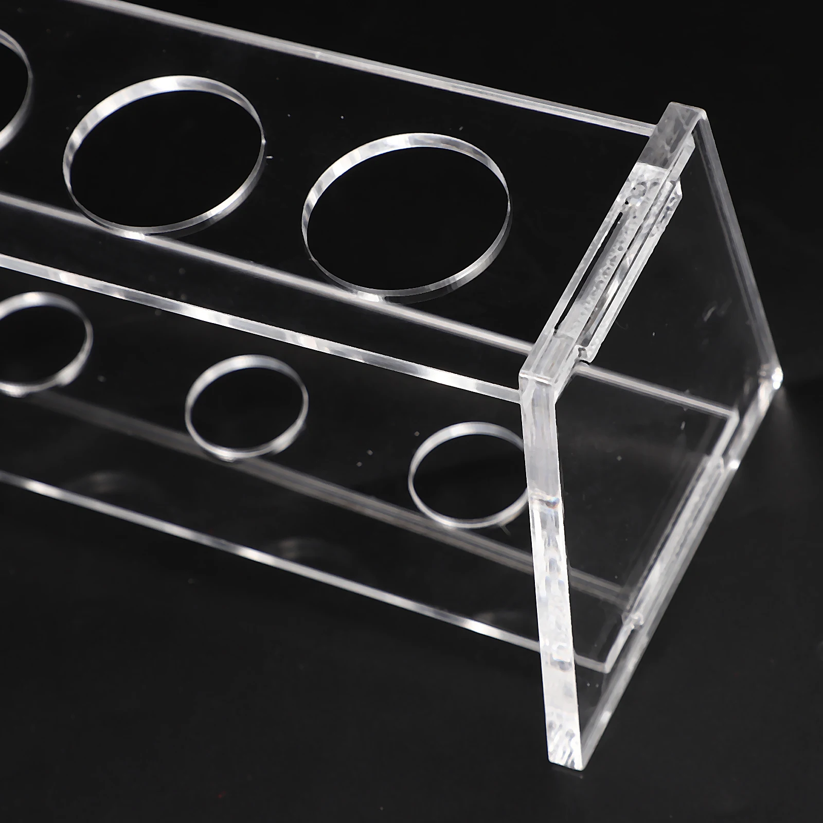 

Test Tube Display Stand Organizer Holder Tray Scale Lab Rack Tubes Clear Racks Storage