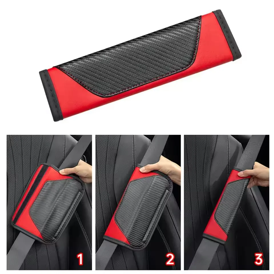 2PC Car Seat Belt Cover Shoulder Protector Cushion Pad Accessories For Nissan Qashqai Nismo Juke J10 J11 X-Trail T32 T31 Kicks view 3