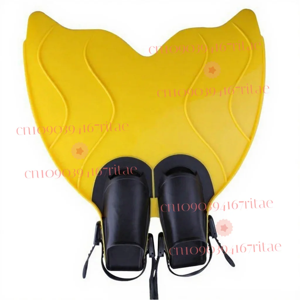 

Mermaid Flippers Single Webbed Freediving Snorkeling Gear Adult Silicone Fish Tail 30 to 40 yards