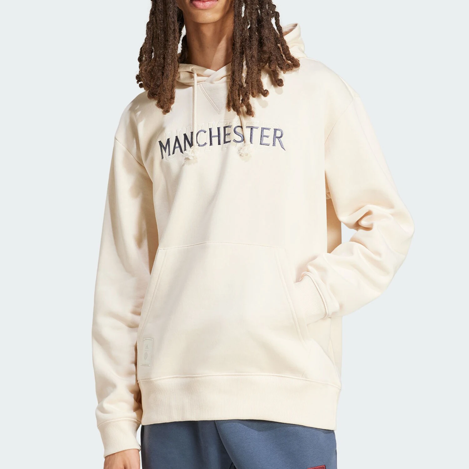 

Официальная мужская простая повседневная уличная толстовка Adidas MUFC SZN HD IT4175