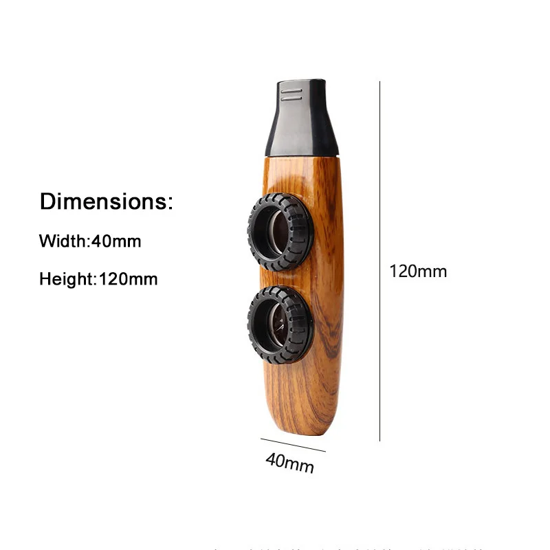 Instrument de musique Kazoo à double trou, Kazoo de pratique léger et Durable pour l'accompagnement de guitare et de ukulélé
