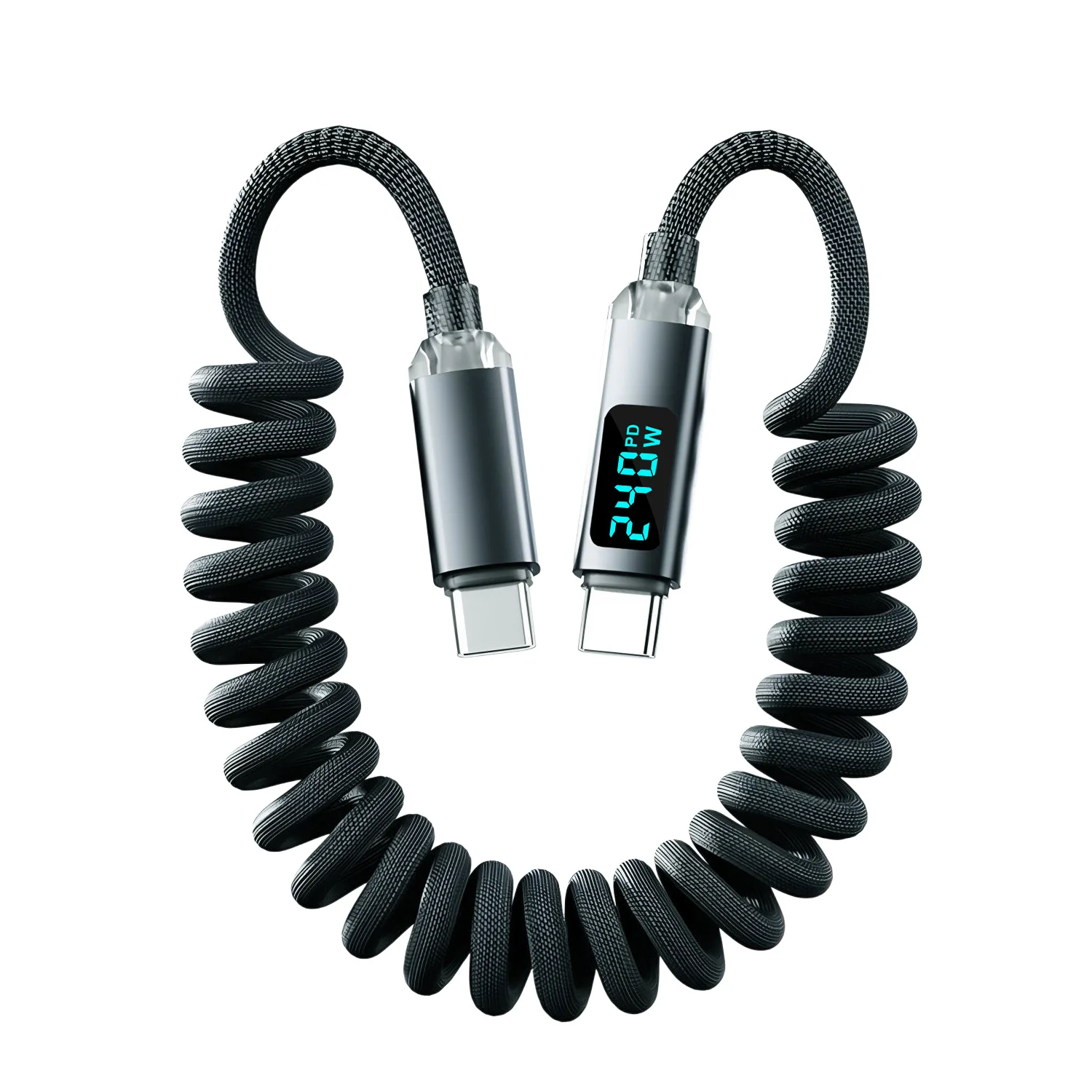 

PD Digital Display 240W PD Cable to USB C 7A Fast Charging Charger Wire Cord For OPPO Realme Huawei Poco Samsung Display Cable