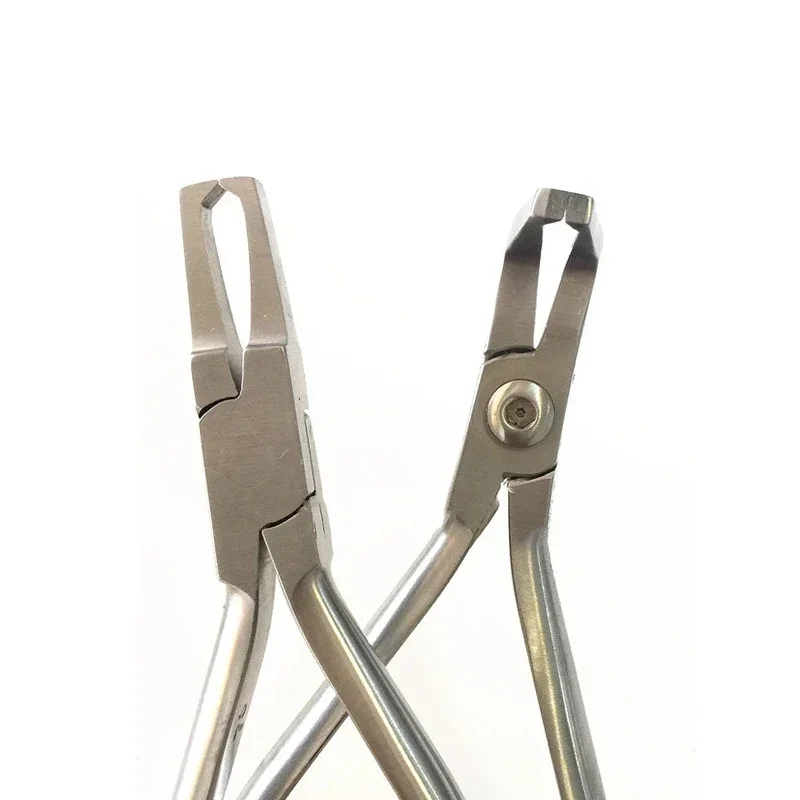 Dental Orthodontic Bracket Removing Pliers Stainless Steel Forceps for Anterior Adhesive Residue Cleanup