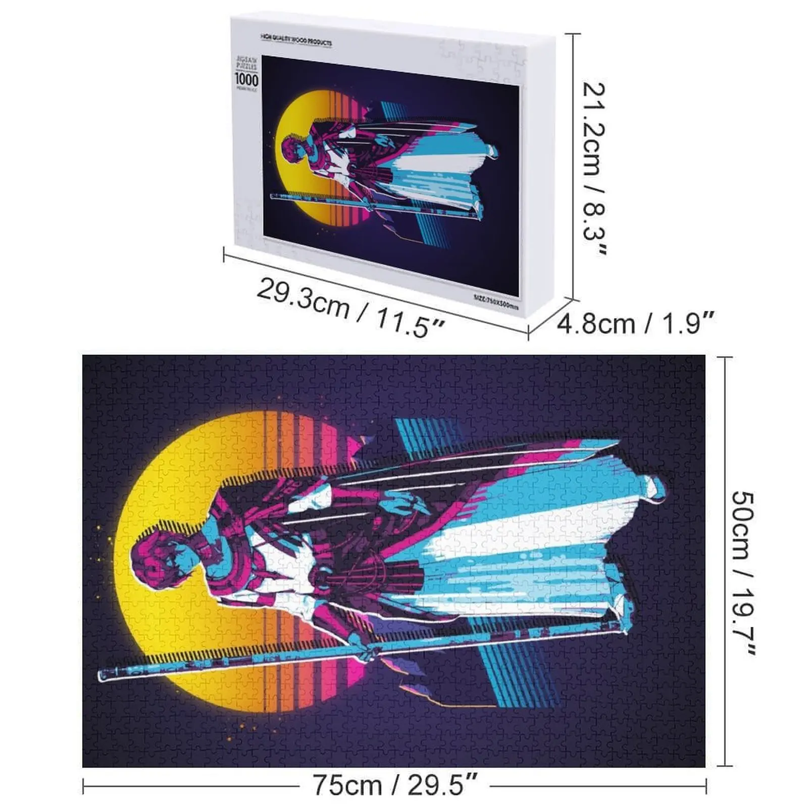 โดฮาลิม - ทีโอเอ *80s retro* จิ๊กซอว์พัซเซิล เกมสำหรับเด็ก ของตกแต่งไม้สำหรับเด็ก ภาพวาด จิ๊กซอว์พัซเซิล