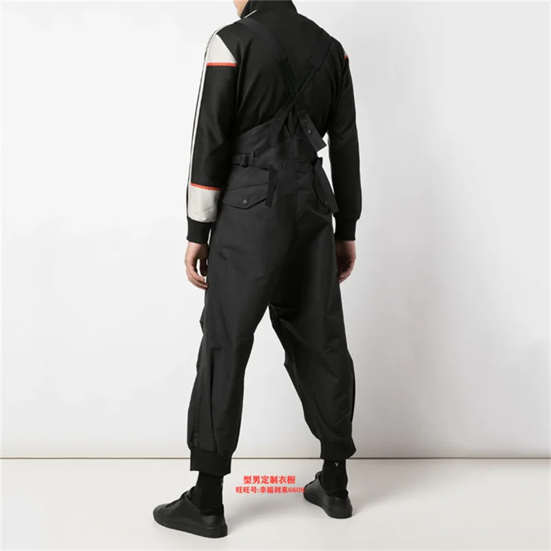 M-6XL! The spring and autumn period new belt casual pants fashion men's jumpsuit loose overalls