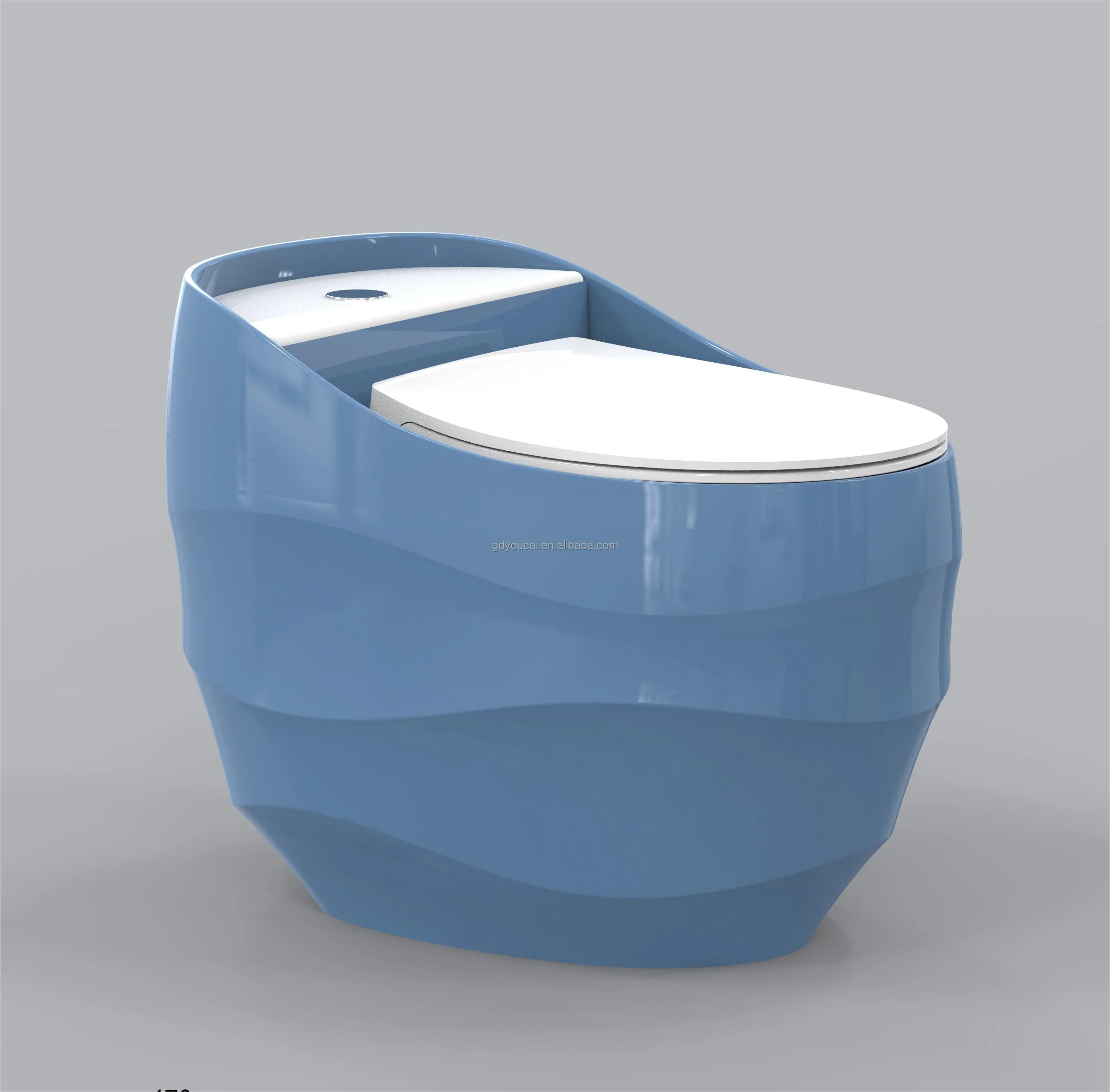 Container 40ft Sanitary Ware Wholesale Toilet Blue Toilet With White Toilet Soft Closing Seat Bathroom Egg Commode Bowl