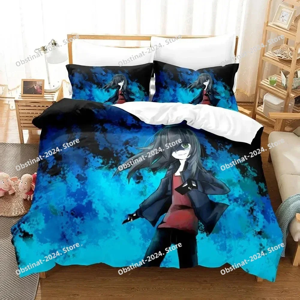 

Anime Tomoko Kuroki WataMote Bedding Set Duvet Cover Full Queen King Size Pillowcase Bed Printed Aldult Kid Bedroom Single Twin
