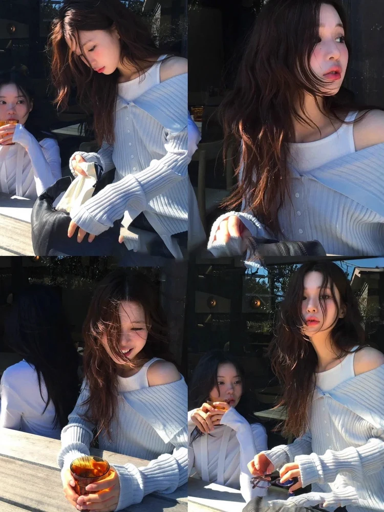 

East Gate, вязаный открытый кардиган с колючками, женский дизайн, косой воротник, текстура, мягкий топ, повседневный длинный све