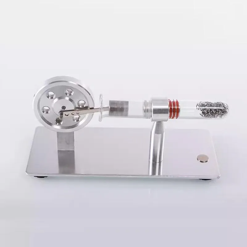 Aluminium alloy Single cylinder model of Stirling engine steam engine model physics experiment model