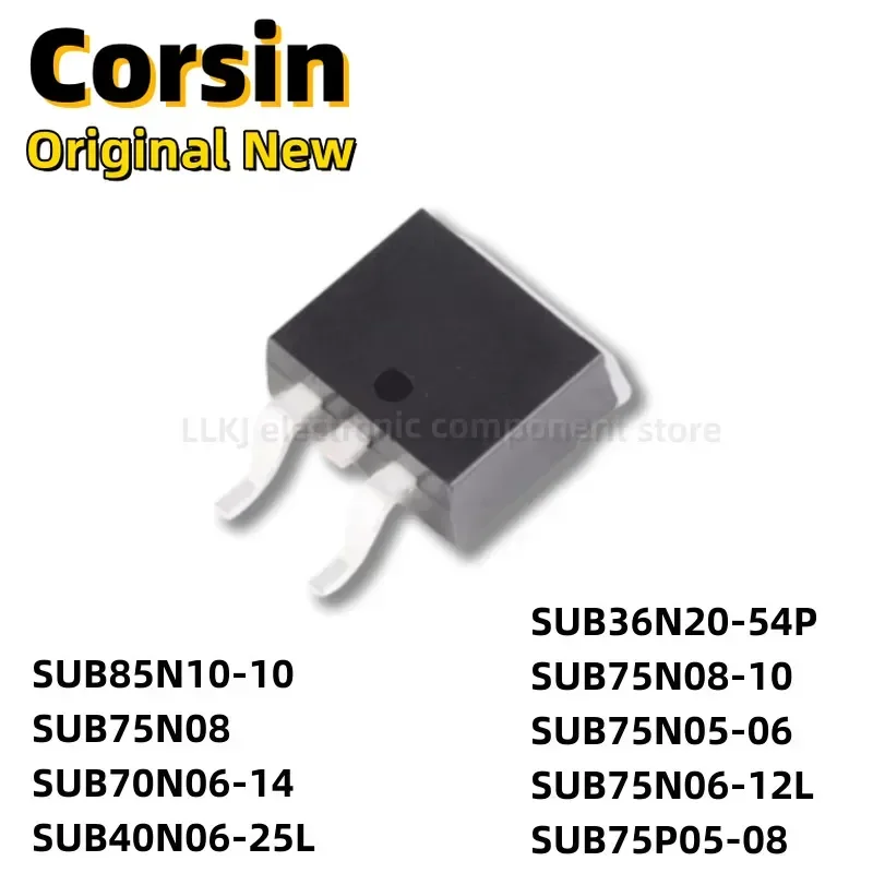 1pcs SUB85N10-10 SUB75N08 SUB70N06-14 SUB40N06-25L SUB36N20-54P SUB75N08-10 SUB75N05-06 SUB75N06-12L SUB75P05-08 TO263 MOS FET/