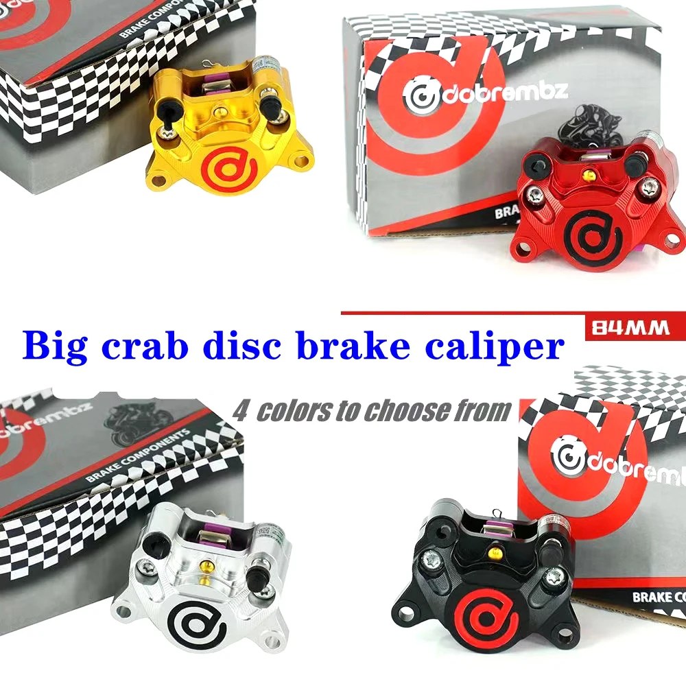 Universal Motorcycle 84mm CNC Aluminum 32mm*2Piston Brake Disc Caliper For Honda Suzuki Yamaha RSZ JOG NIU Scooter Dirt Pit Bike