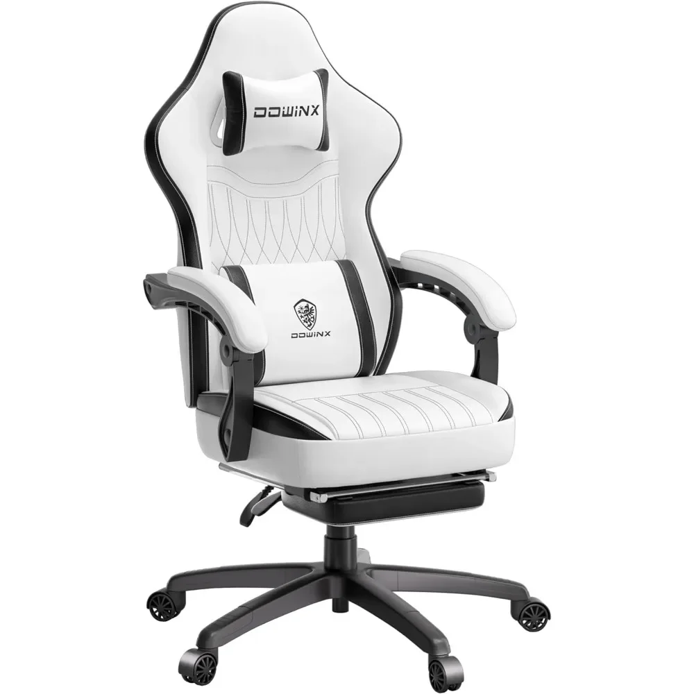 

Gaming Chair Breathable PU Leather Gamer Chair with Pocket Spring Cushion, Ergonomic Computer Chair with Massage Lumbar Support