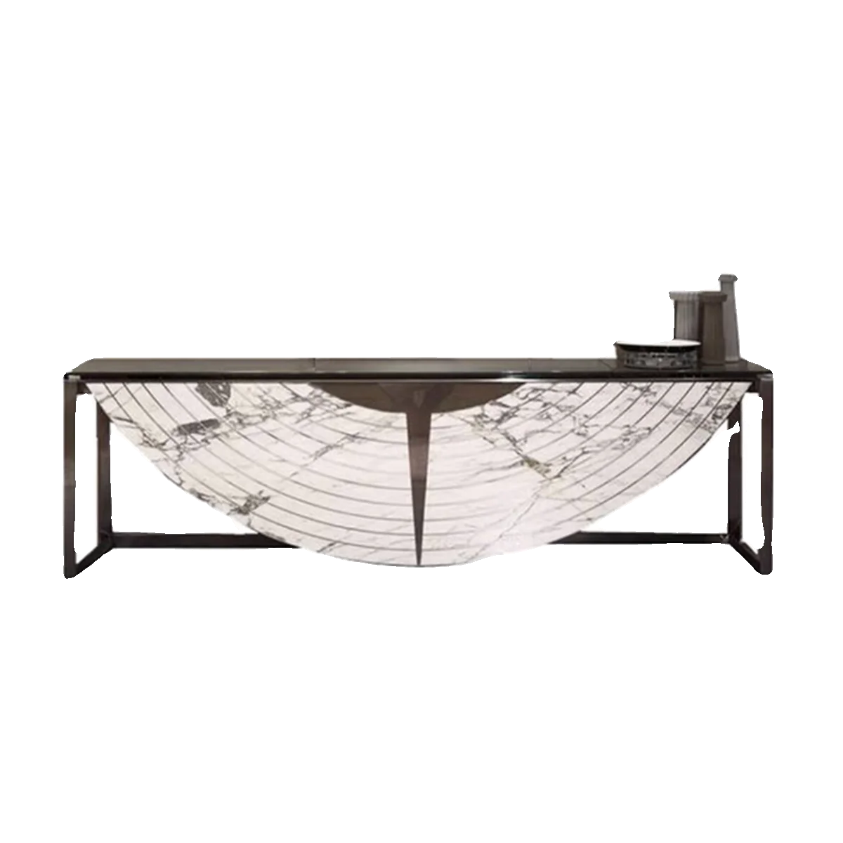 

Entrance platform stainless steel partition decoration entrance cabinet villa large apartment high-end narrow table