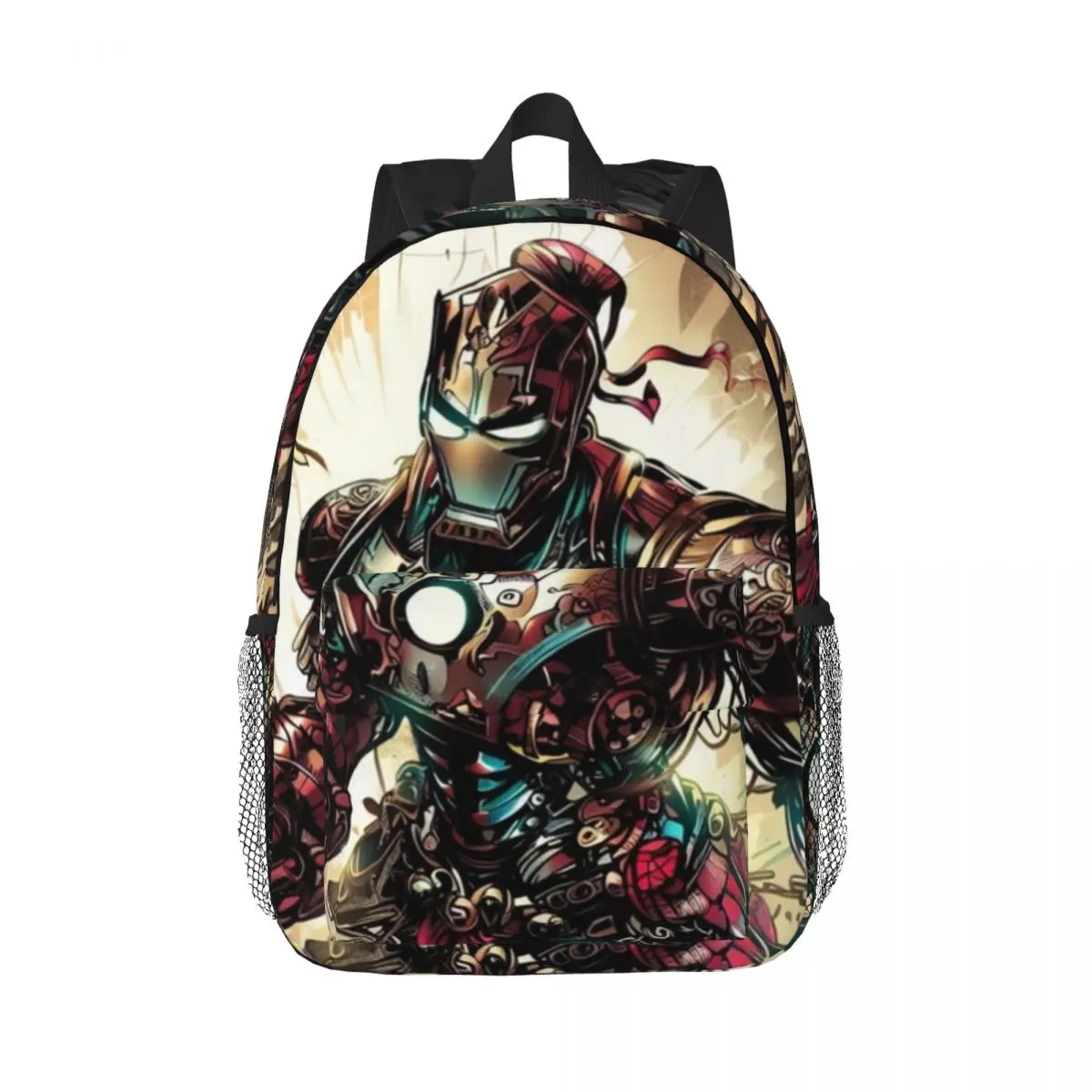 

Iron Man 15-Inch Waterproof Backpack - Lightweight Travel Bag with Multiple Pockets for Organization