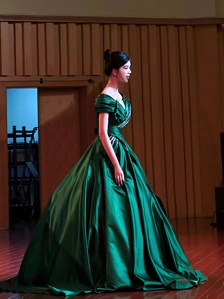 Ele een vestido de noite para mulheres high-end luxo adulto cerimônia desempenho dr banquete anfitrião exame de música vocal