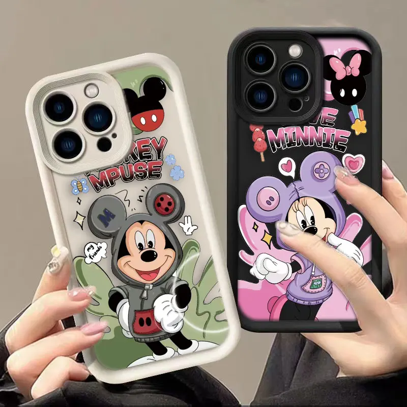 Comic Mickey Minnie Mouse Cover Phone Case For Oneplus 11 10R 8T NORD CE 4 LITE ACE 2 3 Google PIXEL 7 8 7A 8A 9 Case Funda Capa