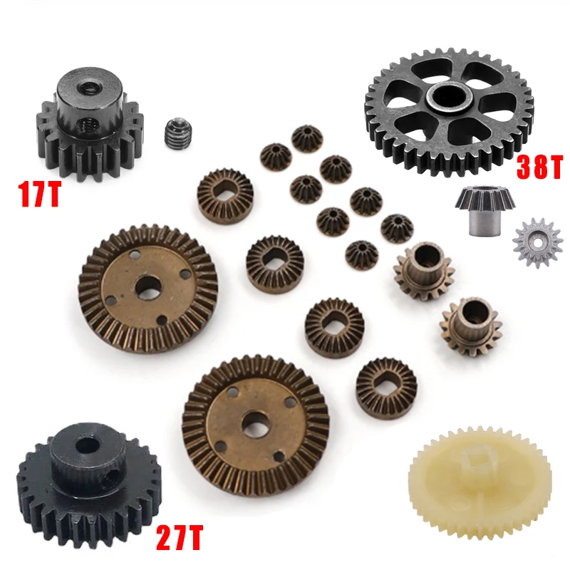 

Wltoys A959 A959-B RC Car Spare Parts Upgraded metal Original differential gear Set Large Driving Gear Motor Plastic Accessories