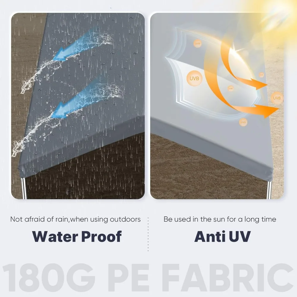 10x20 Ft Carport Garage, Save 50% Installation Time, Heavy Duty Easy-to-install Carport Garage