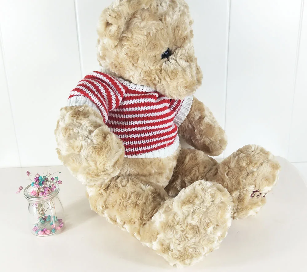 Teddy Bear Children Plush Toy Boy Bear With Clothes Stuffed Toy