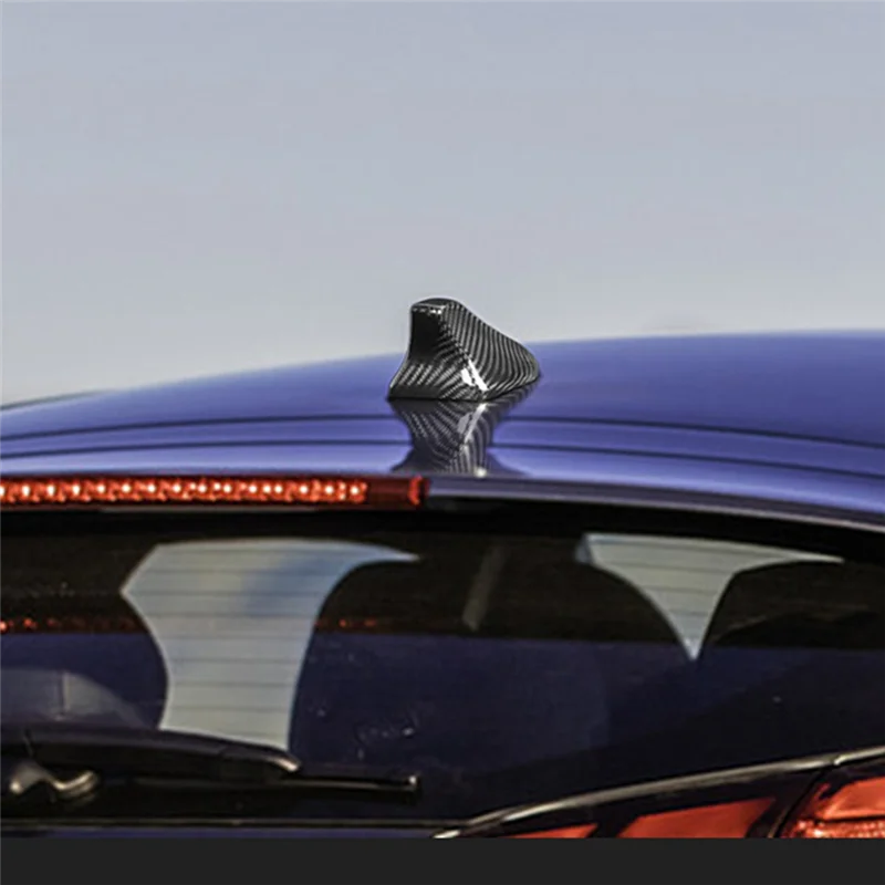 

Carbon Fiber Car Roof Shark Fin Antenna Cover Trim For Hyundai Veloster JS 2019-2022 Vehicle