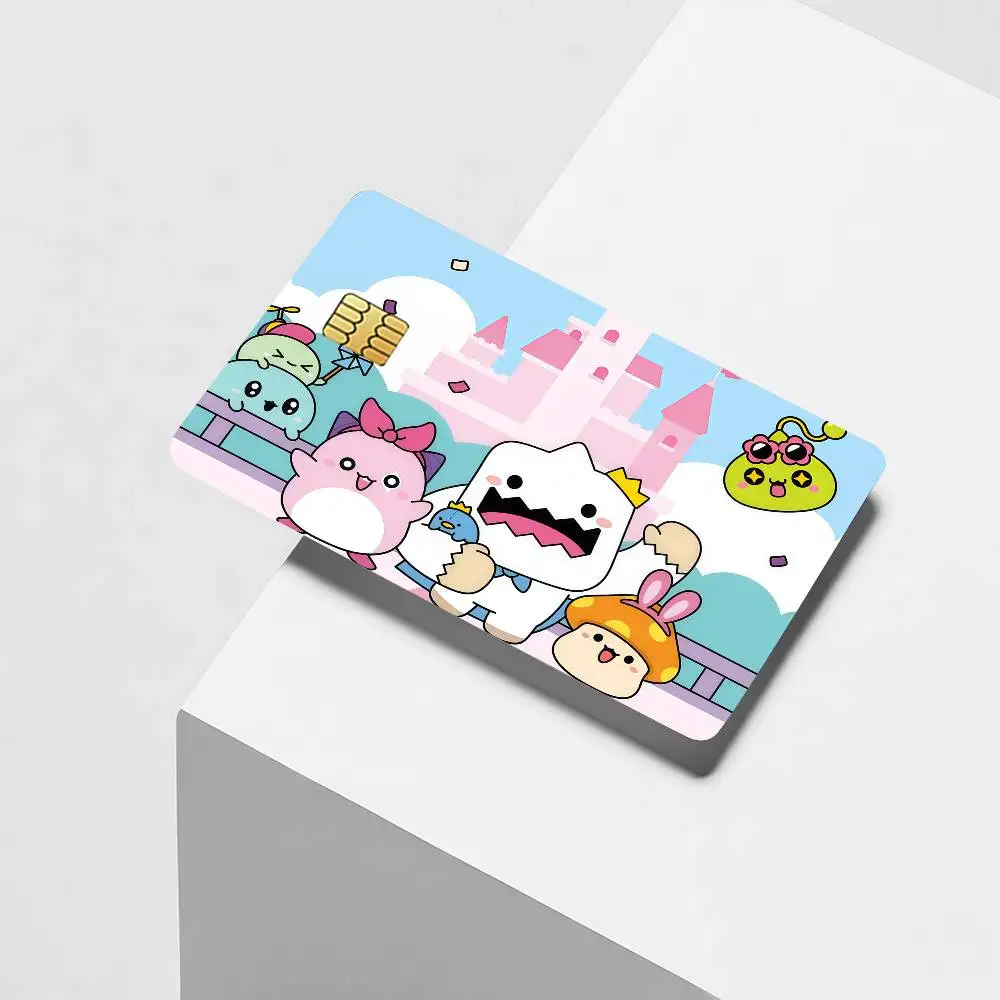 Cartoon game M-Maplestory Credit Card Decorative Card Stickers Suitable For Bank Cards Metro Transit Anti-scratch Gift 4PCS