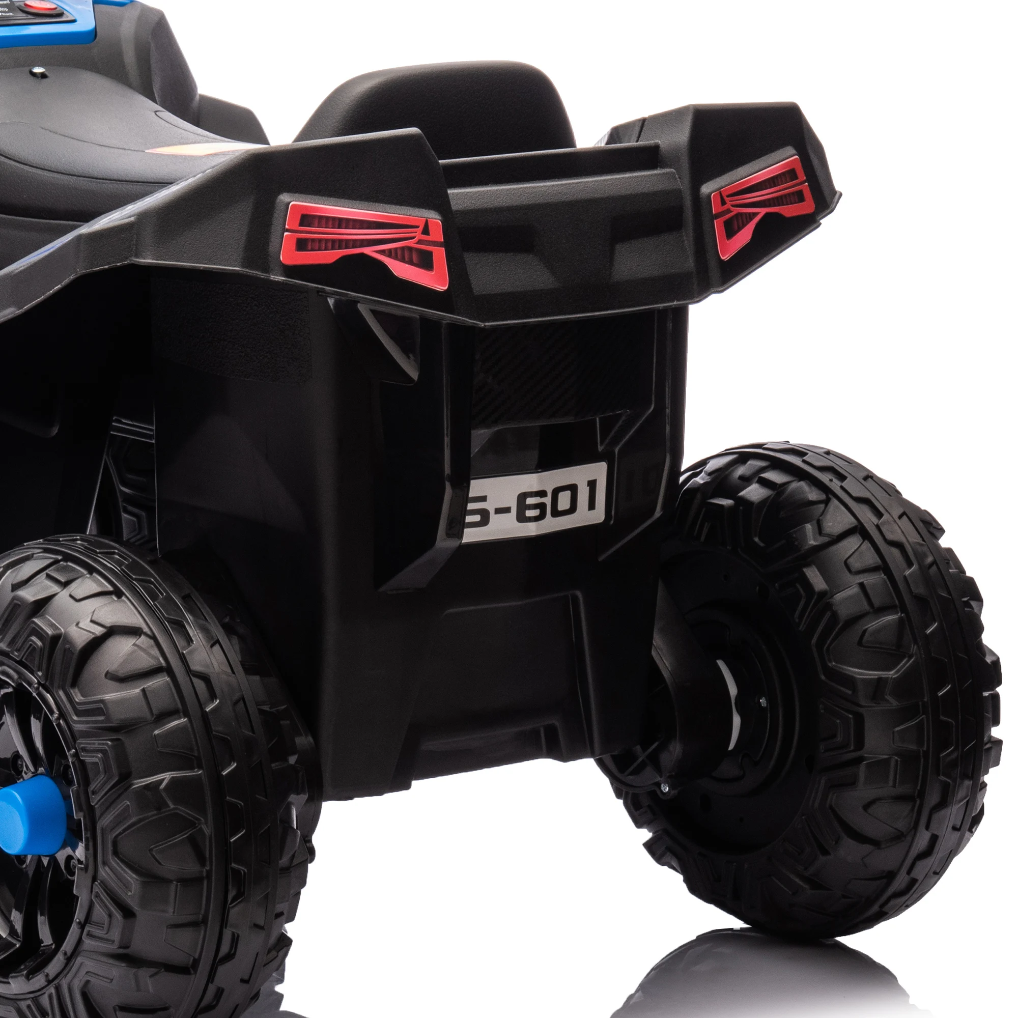 12V Kids Atv with Spring Suspension, Forward & Reverse, Blue