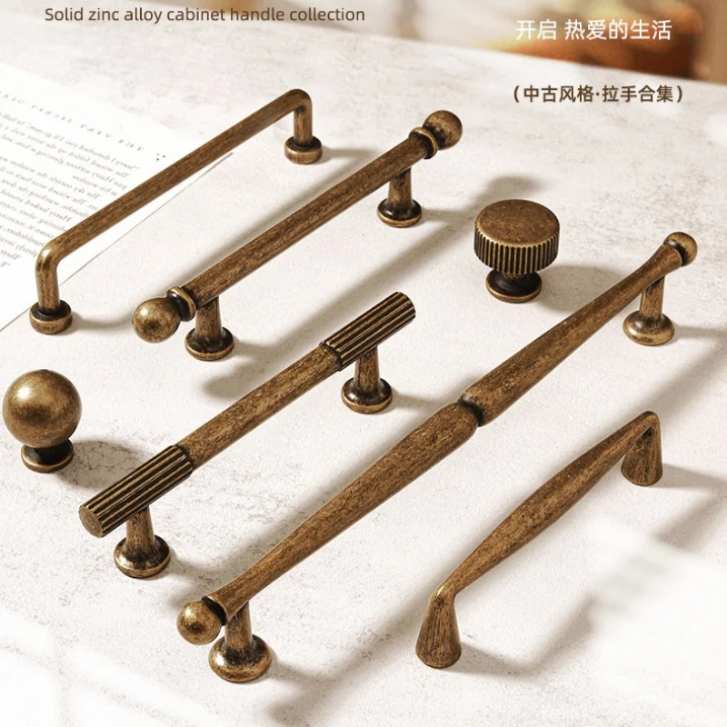 Antique Simple Kitchen Cabinet Storage Handles Retro Drawer Knobs and Handles Drawer Pulls Wardrobe Pulls Furniture Handles