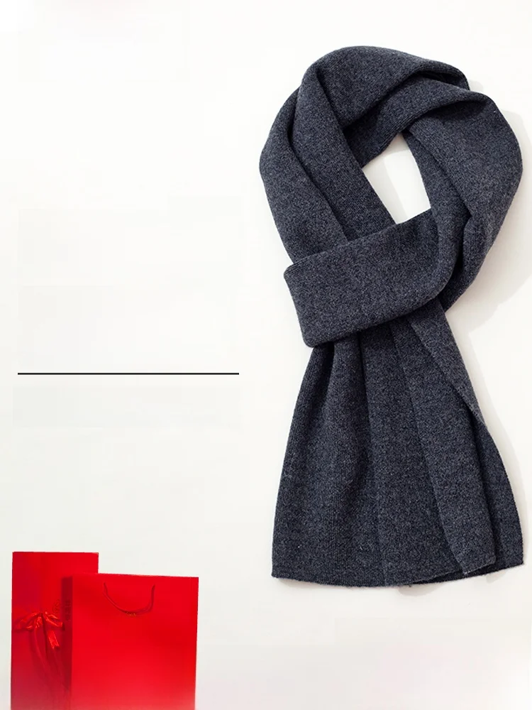 Echarpe-en-pure-laine-hengyuanxiang-pour-homme-chaude-et-epaisse-haut-de-gamme-pour-l'hiver-cadeau-ideal-pour-papa-en-coffret-cadeau-polyvalente