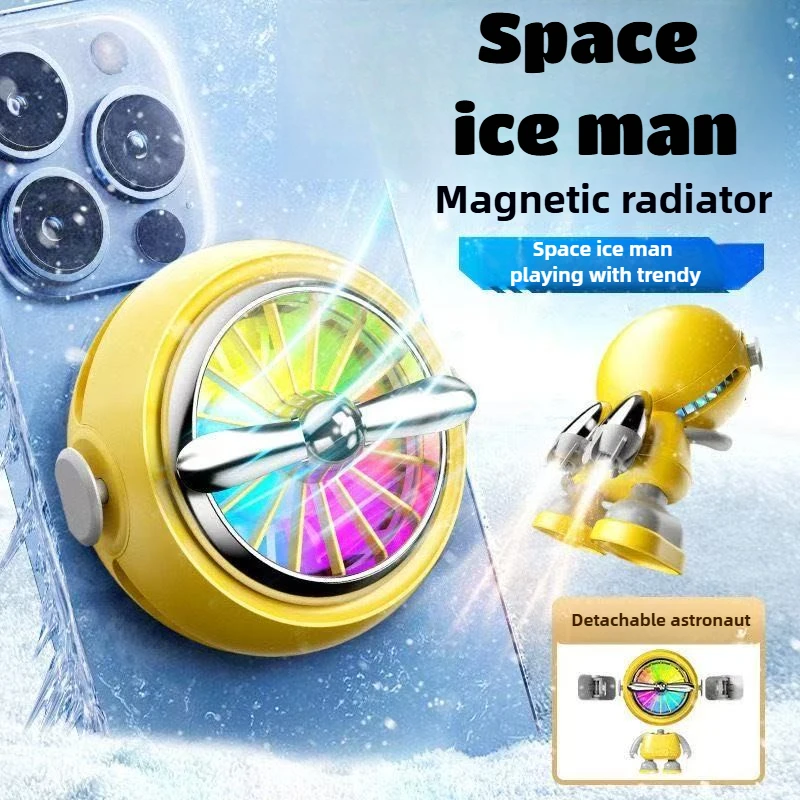 A02 Mobile Phone Gaming Accessories ABS+Aluminum Alloy Semiconductor Removable Cooling Radiator for IOS Android PUBG Game Cooler