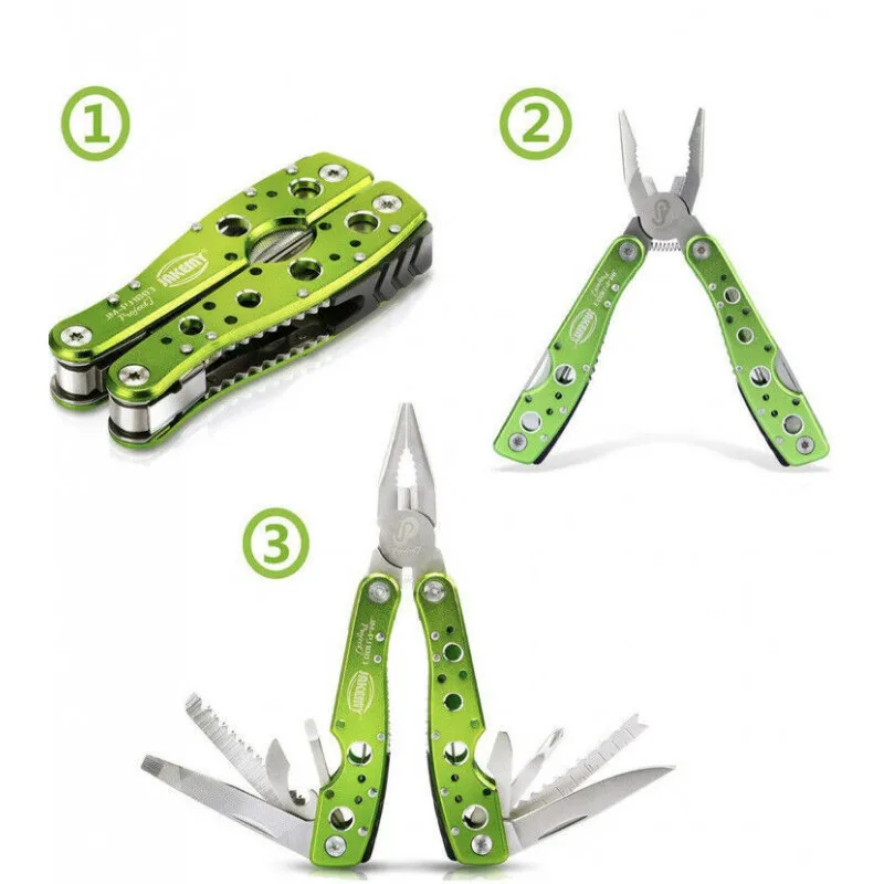 Jm-Pj1003 9in1 Multifunctional Repair Tool Folding Pliers With Case