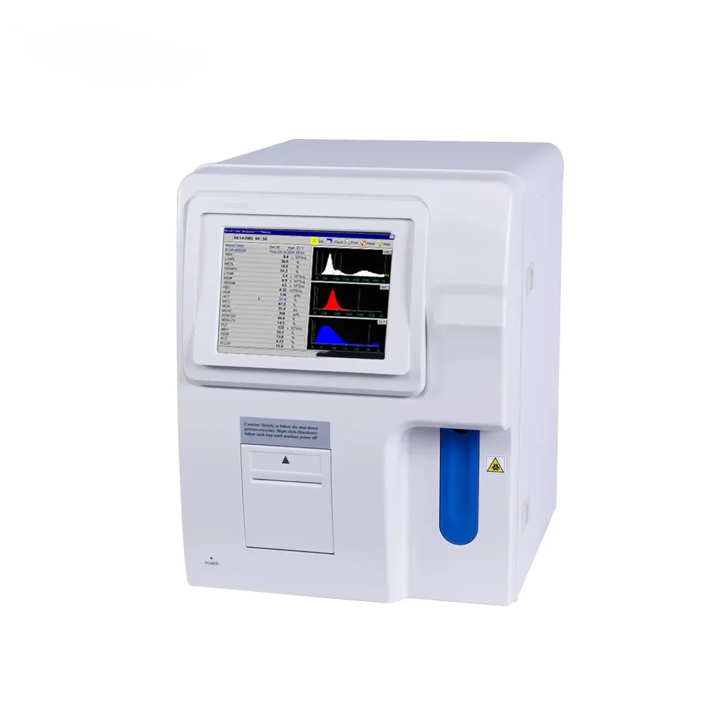 Lab Medical Equipment Fully Automated Blood Test Machine Auto Portable 3 Part Hemaogram Hematology Analyzer for Vet