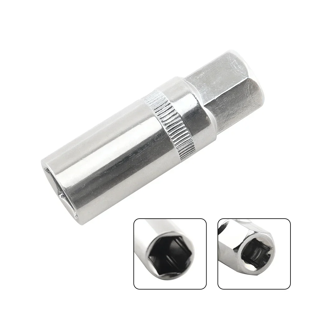 Spark Plug Socket Hex End Removal Tool Mirror Polished Chrome Vanadium Steel 16mm 21mm