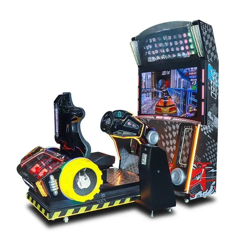 Large racing simulator Coin-operated video game city game machine Dynamic speed racing amusement equipment