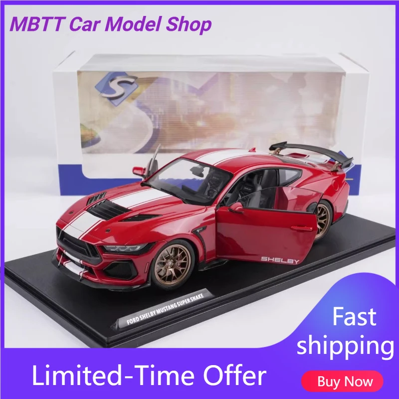 

NEW SOLIDO 1:18 Shelby Mustang Super Snake - In Stock Static Car Model Holiday Gift Collection