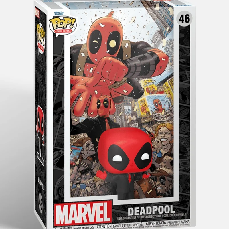 Funko Pop Marvel Superhero Deadpool Comics Hand-Made Toy Model Doll Authentic Co-Branded Peripheral Gift Tabletop Decoration