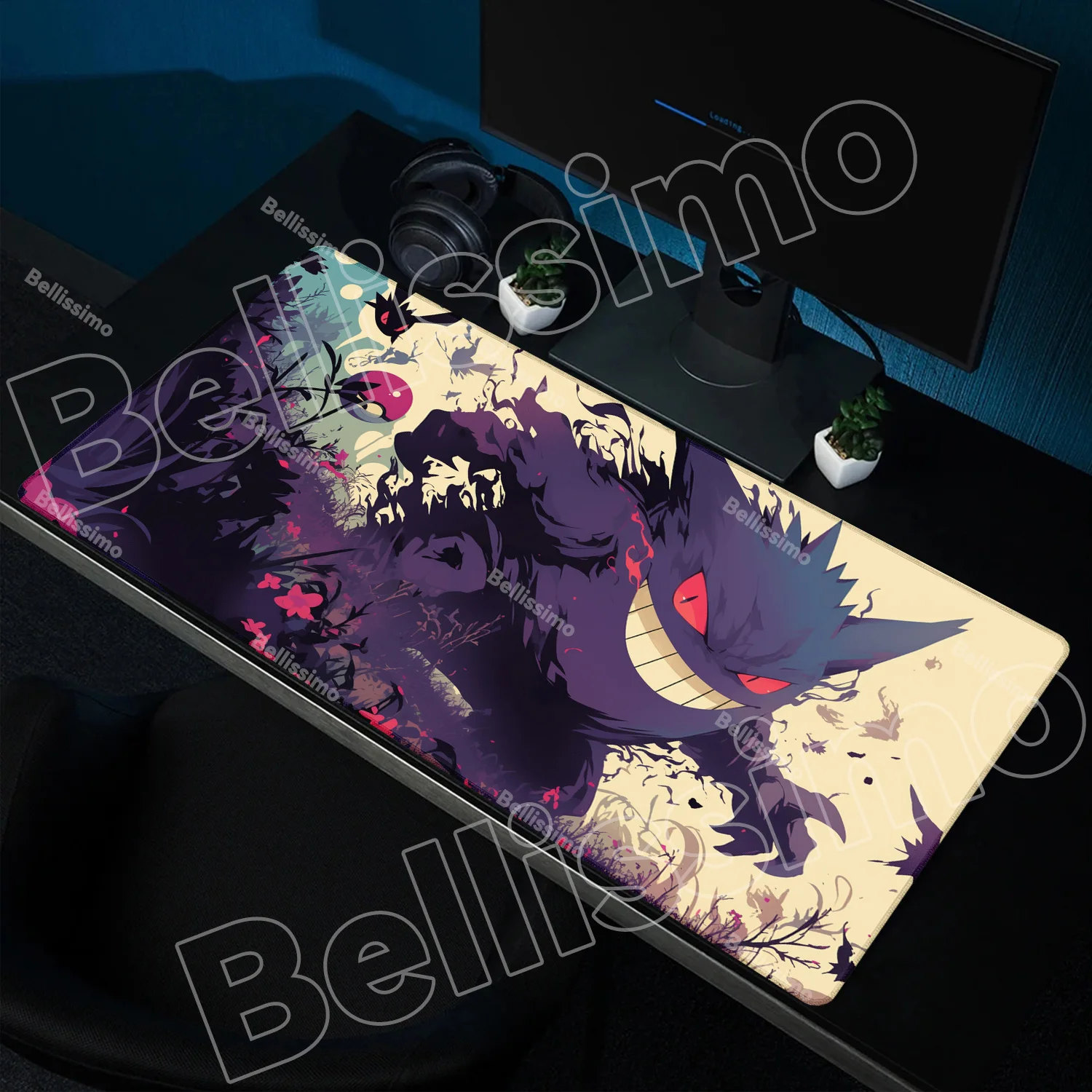 

Mousepad Large Gaming Keyboard Kawaii Anime PC carpet G-Gengars Mouse Mat Gamer P-Pokemons Mouse Pad on The Table Speed Desk Mat