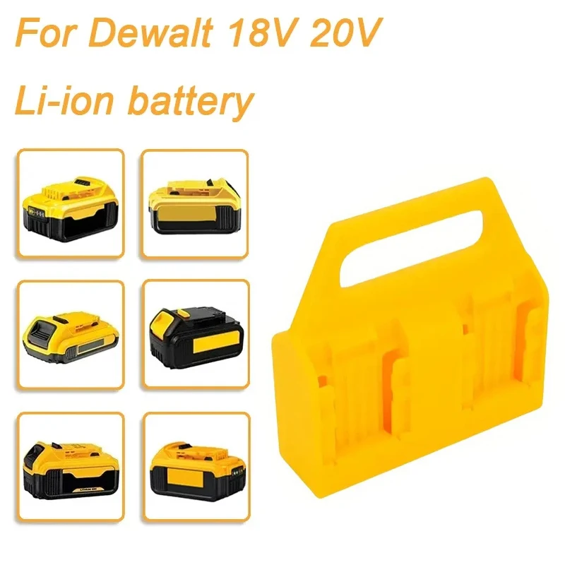 Ручной подвесной держатель для установки в стойку для Dewalt 18 В 20 В DCB203 DCB205, портативный литий-ионный аккумулятор с 4 слотами, фиксированный кронштейн для хранения