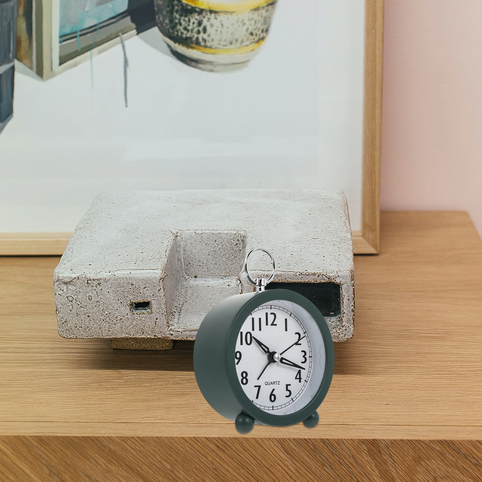 

Macaron Round Alarm Clock 1Pcs Creative Desk Clock Modern Home Office Decor Practical Long Lasting Bedside Alarm