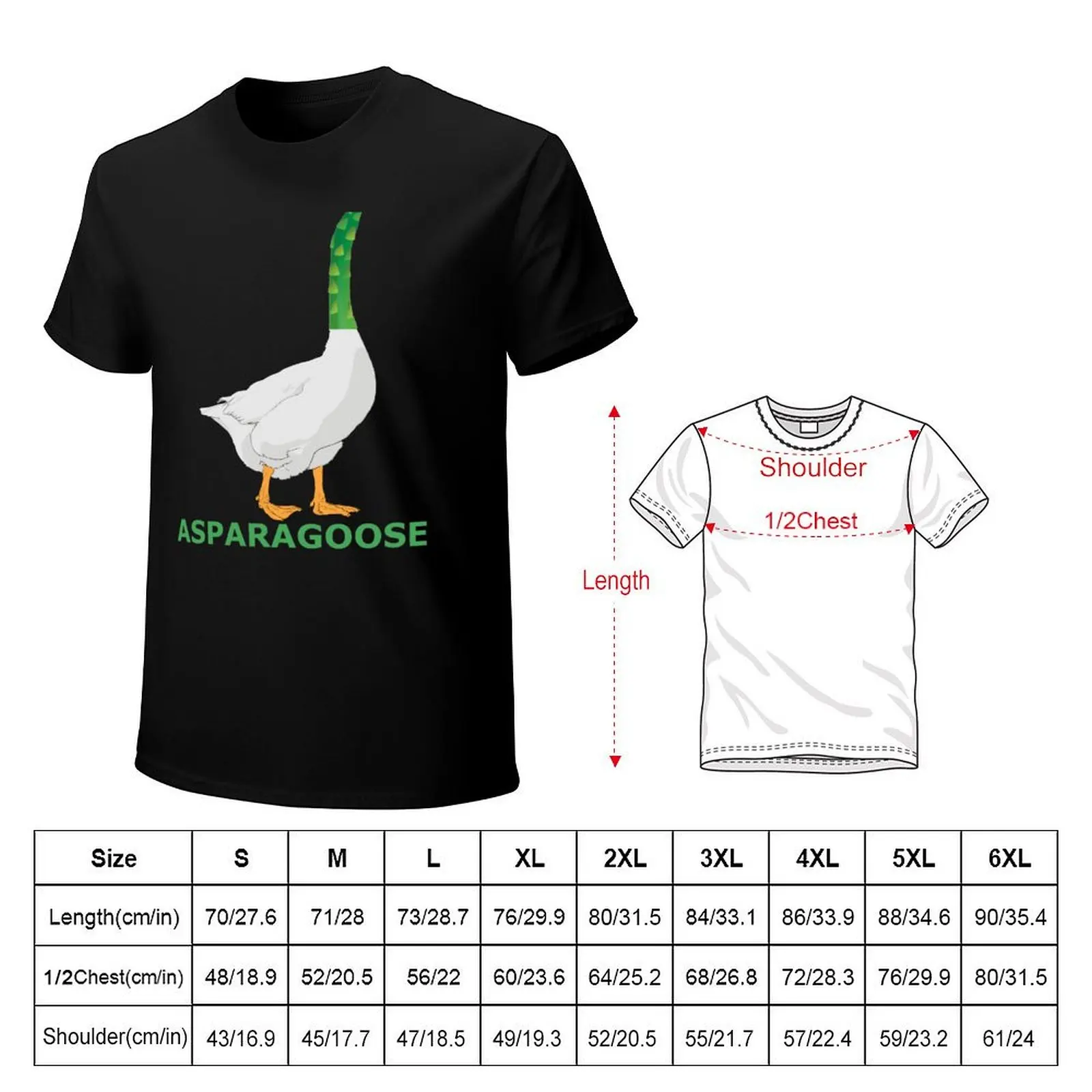 Asparagoose slightly wrong animal mashup funny design T-Shirt anime t shirts oversize T-Shirt