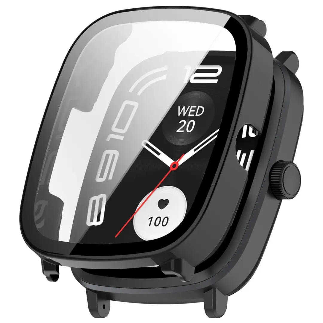 Haylou RS5 Smartwatch 케이스에 적합한 초박형 하드 PC 케이스 강화 유리 화면 보호기 보호 커버