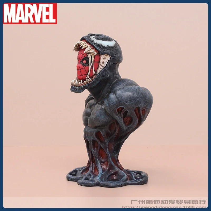 Venom: The Last Dance Peripheral Bust Model Marvel Movie Venom Spider-Man Cartoon Figure Children's Toy Christmas Gift Box 18CM