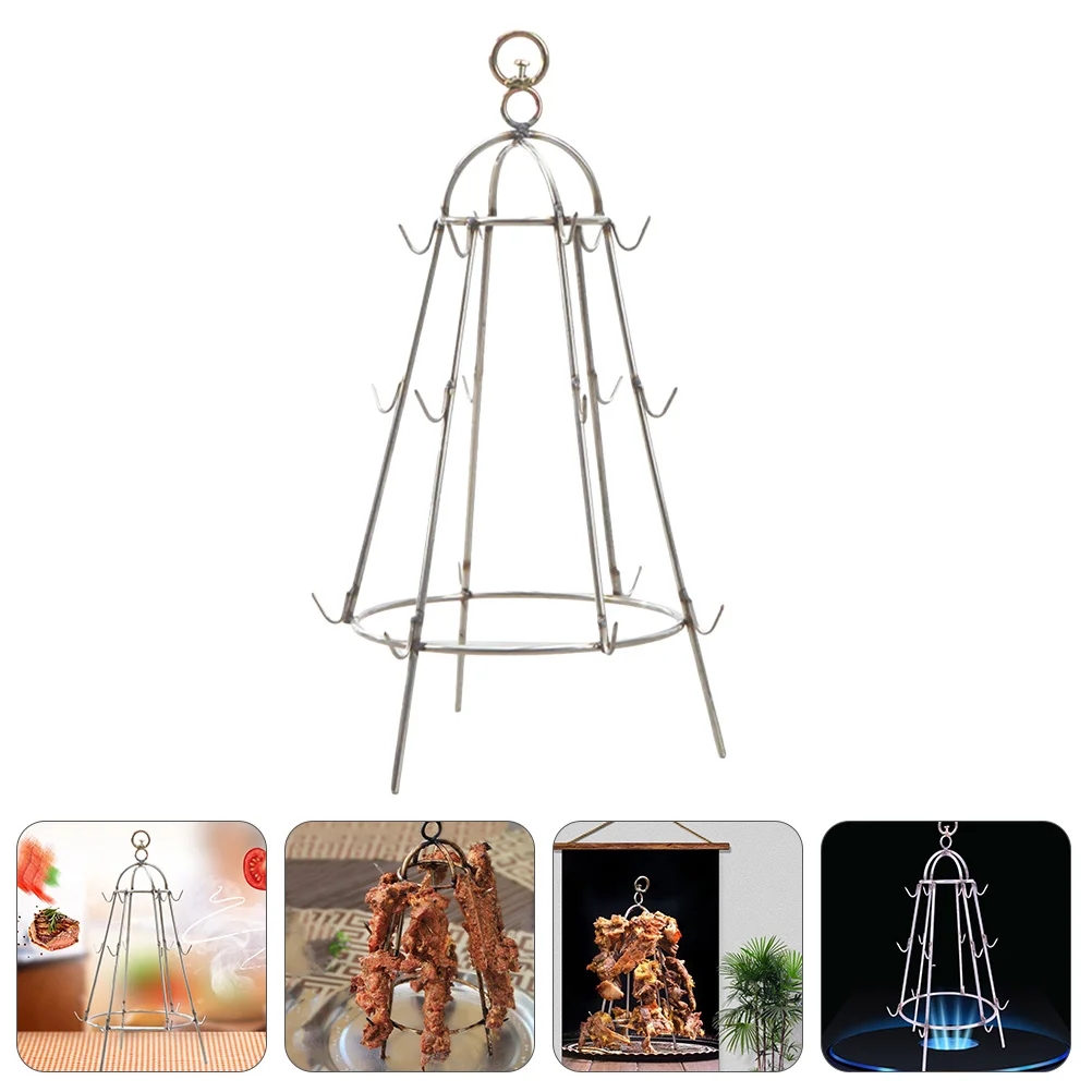 

Stainless Steel Barbecue Korean Bbq Grates Hanging Grill Rack Racks for Grilling Meat Holder